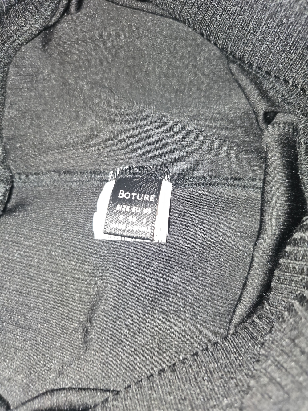 Ribbed Pencil Skirt in Charcoal Gray - Picture 3 of 3